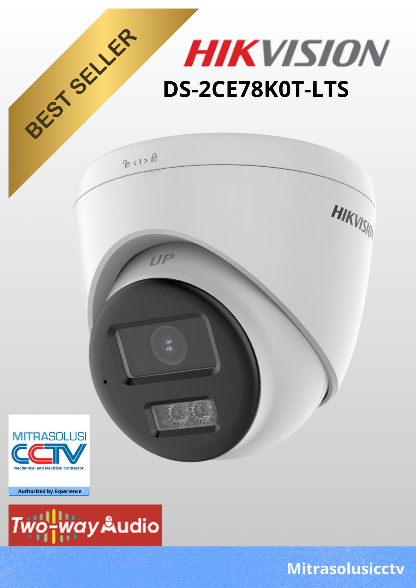 Kamera Indoor Hikvision  DS-2CE78K0T-LTS