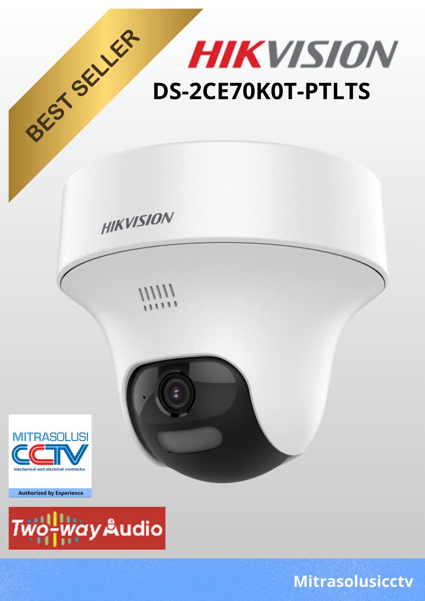 Kamera Indoor Hikvision  DS-2CE70K0T-PTLTS