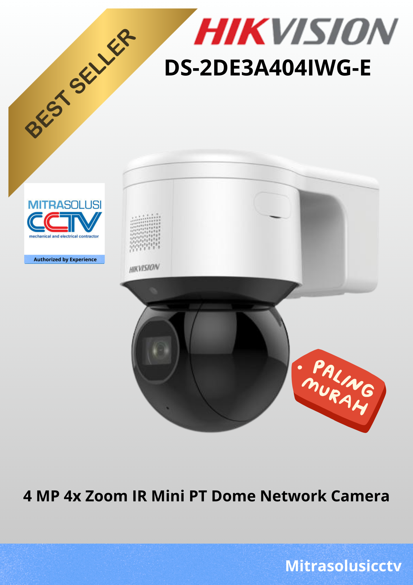 Kamera Hikvision PTZ DS-2DE3A404IWG-E