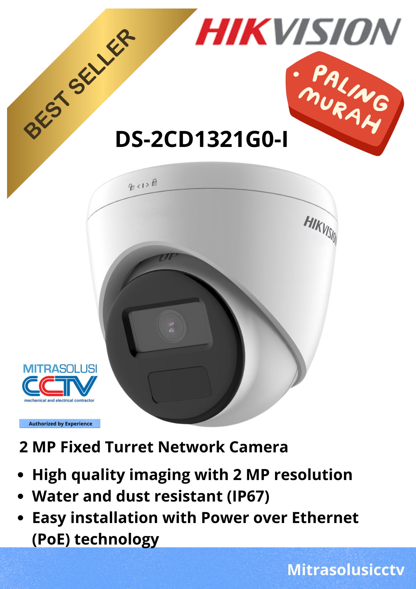 Kamera Indoor Hikvision DS-2CD1321G0-I