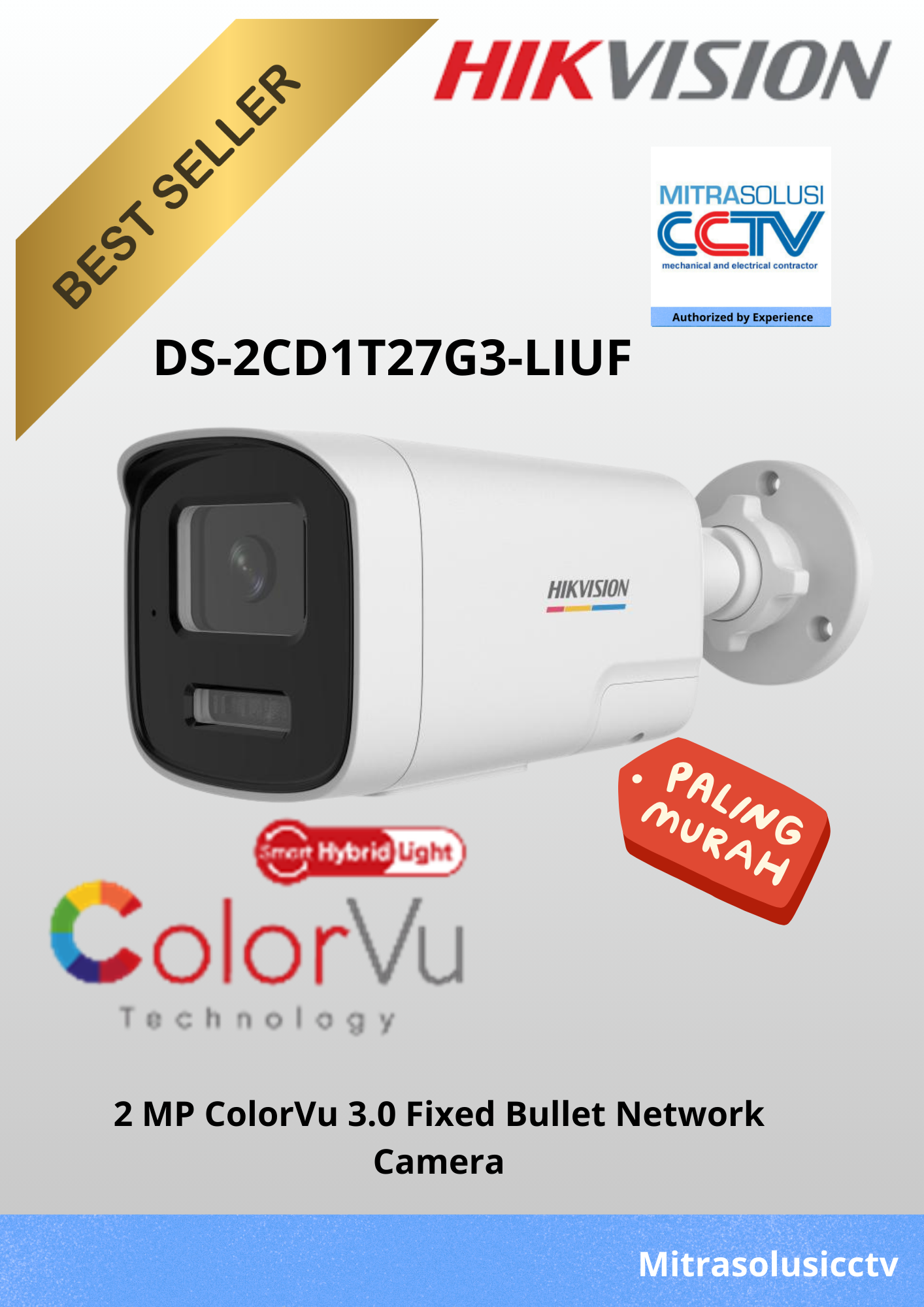 Kamera Outdoor Hikvision DS-2CD1T27G3-LIUF