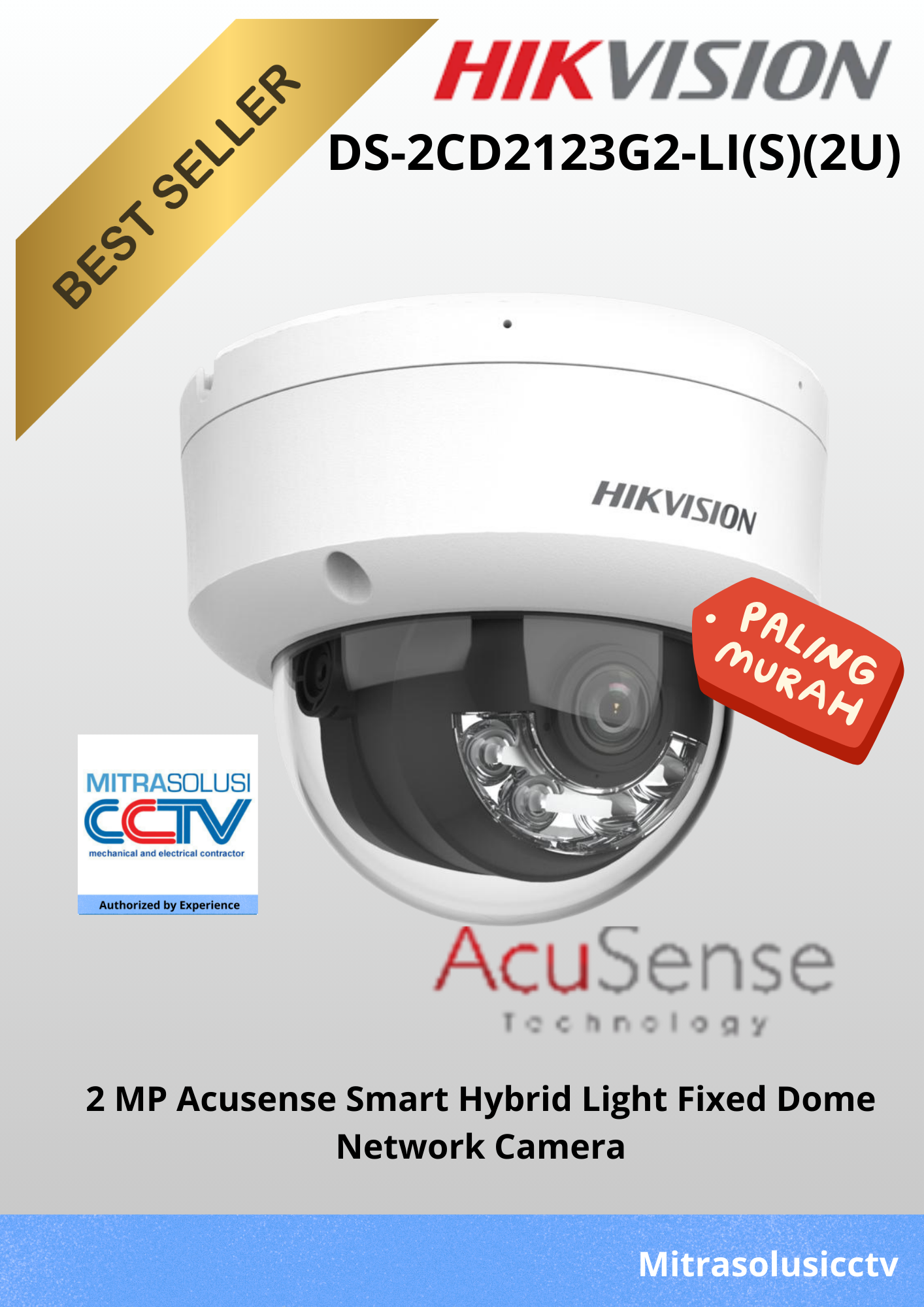 Kamera Indoor Hikvision DS-2CD2123G2-LI(S)(2U)