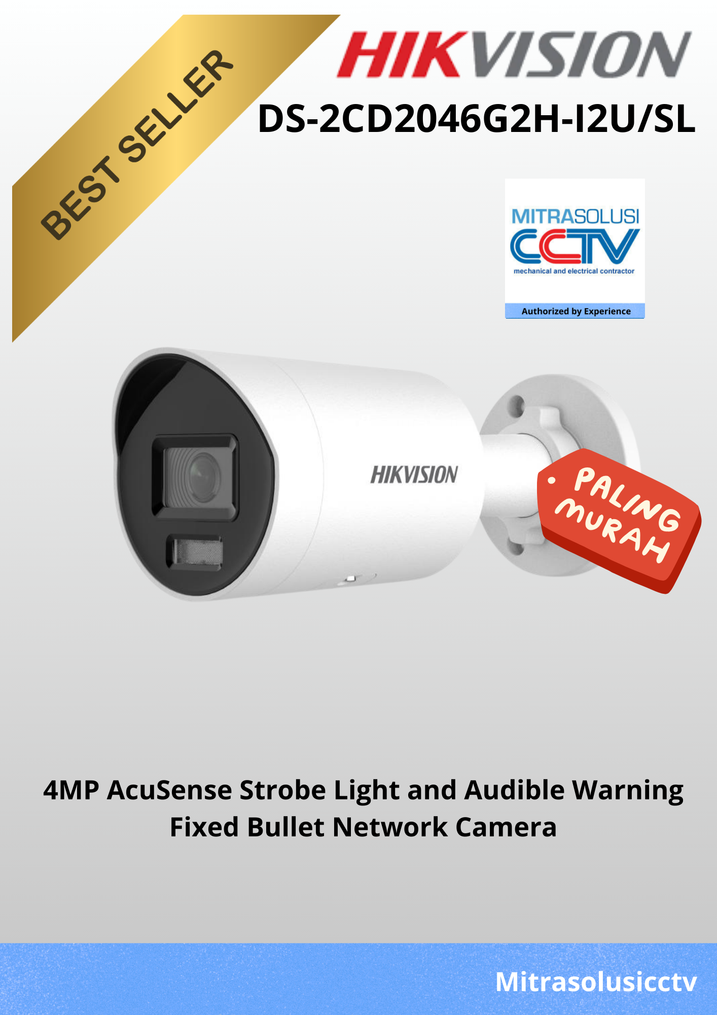 Kamera Outdoor Hikvision DS-2CD2046G2H-I2U/SL