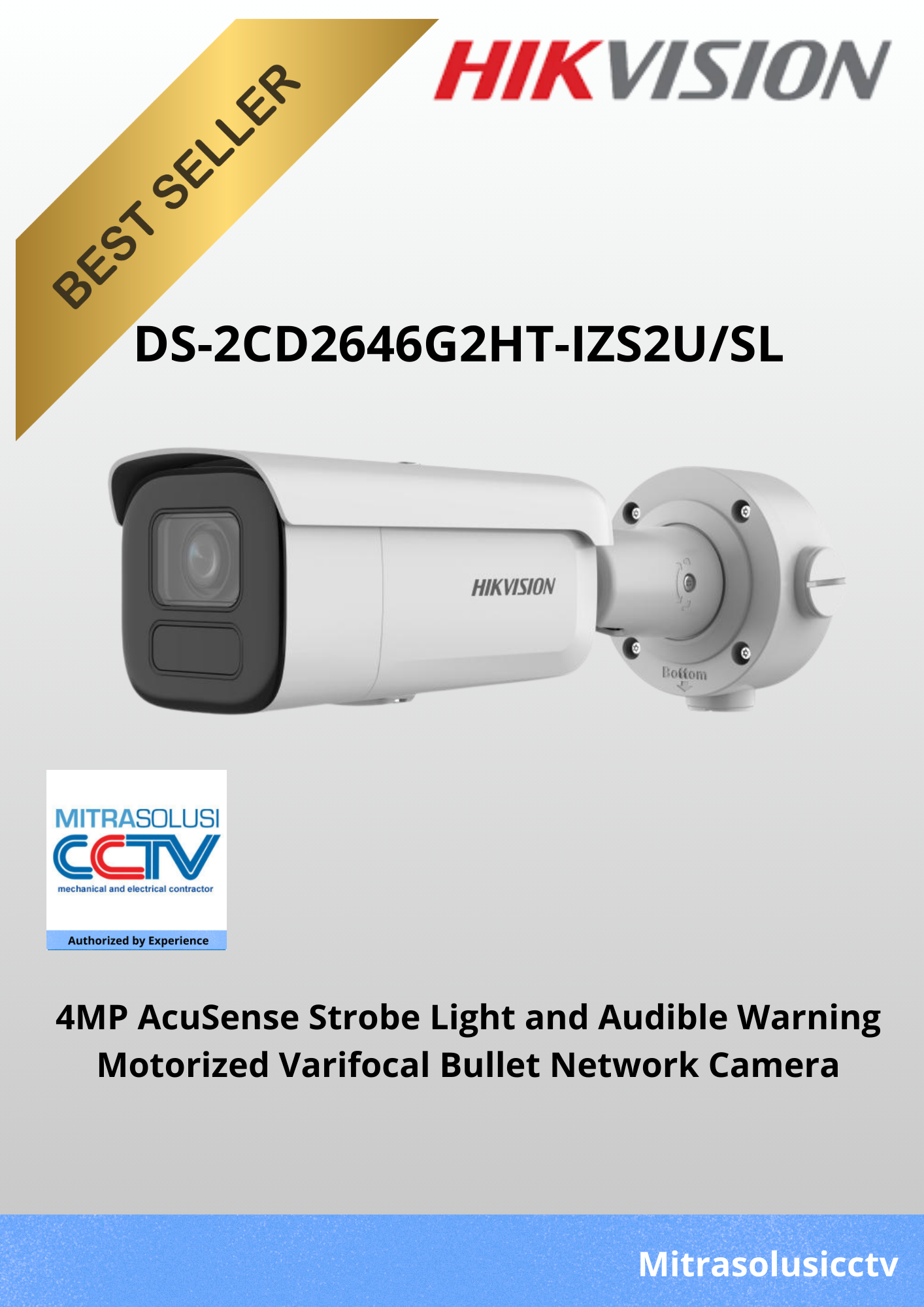 Kamera Outdoor Hikvision DS-2CD2646G2HT-IZS2U/SL